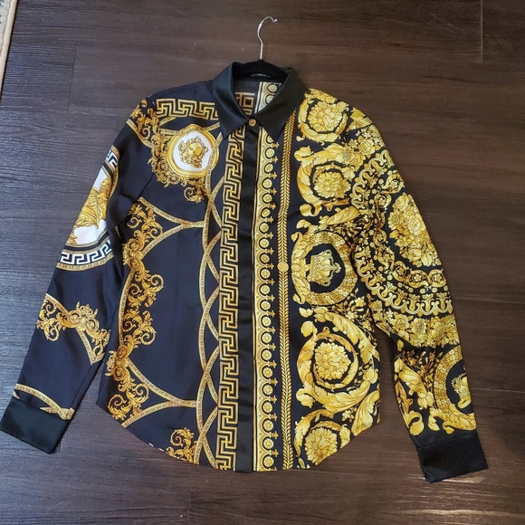 Versace La Coupe Des Dieux Silk Shirt NWOT - Picture 13 of 16